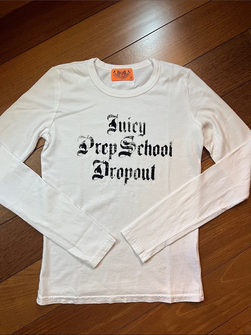 NWOT Y2K Juicy Couture Logo Long Sleeve Tee